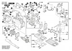 Bosch 0 601 511 60A Gst 600 Be Orbital Jigsaw 230 V / Eu Spare Parts